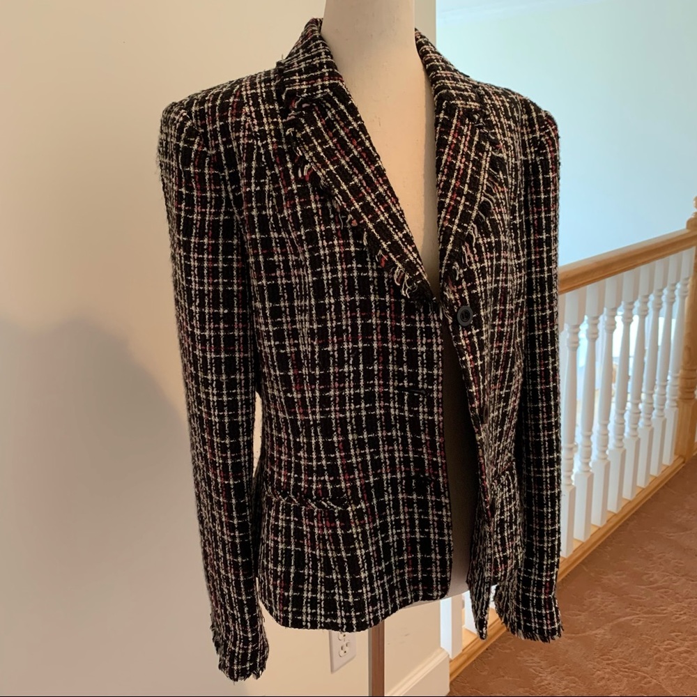 Women’s plaid blazer - Size 12 EUC